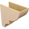 Ekena Millwork 9"W x 18"D x 18"H Classic Ridgewood Rough Cedar Woodgrain TimberThane Corbel, Primed Tan CORUR09X18X18RIDRCPR - alternate 3